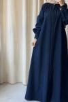 Denim Ferace Elbise -Lacivert Lacivert