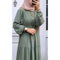 Beli Ayarlanabilen Ayrobin Elbise- Yeşil