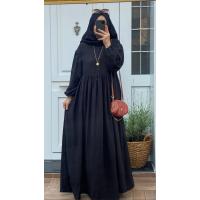 Pamuk Ayrobin Robalı Elbise - Siyah