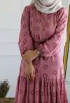 Alos Fistolu Elbise - Pembe