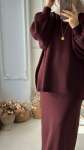 Bella Etekli Takım - Bordo