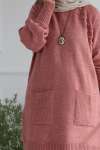 Cepli Triko Tunik - Pembe