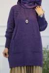 Cepli Triko Tunik - Mor