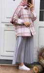 Ekose Oduncu Gömlek - Pembe