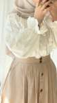 Fistolu Naif Bluz - Ekru