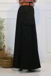 Gabardin Etek Siyah