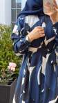 Gömlek Yaka Gizli Düğmeli Elbise  - Lacivert