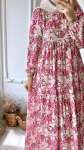 İpek Saten Elbise - Pembe