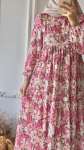 İpek Saten Elbise - Pembe