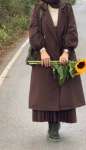 Kolu Bağcıklı Trençkot - Acı Kahve