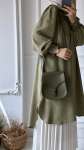 Kolu Gipeli Oversize Tunik - Yeşil