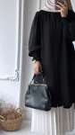 Kolu Gipeli Oversize Tunik - Siyah
