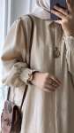 Kolu Gipeli Oversize Tunik - Bej