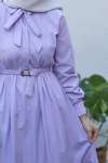 Lily Kemerli Elbise - Lila