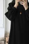 Nergis  Elbise - Siyah