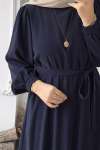 Nergis  Elbise - Lacivert
