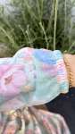 Pile Detaylı Şifon Elbise - Soft Pembe