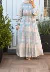Pile Detaylı Şifon Elbise - Soft Pembe