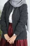 Piliseli Etek - Bordo