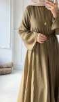 Piraye Elbise - Yağ Yeşili