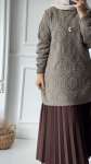 Ponponlu Tunik - Vizon