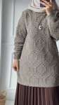 Ponponlu Tunik - Vizon