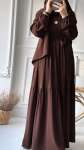 Sahra Ferace Elbise - Acı Kahve