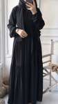 Sahra Ferace Elbise - Siyah