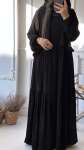 Sahra Ferace Elbise - Siyah