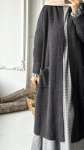Şal Yaka Uzun Hırka - Antrasit