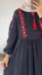 Zara Model Elbise - Antrasit
