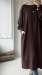 Gizli Düğmeli Uzun Kap - Kahverengi