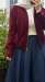 Nubuk Bomber Ceket - Bordo