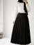 Piliseli Anvelop Etek - Siyah