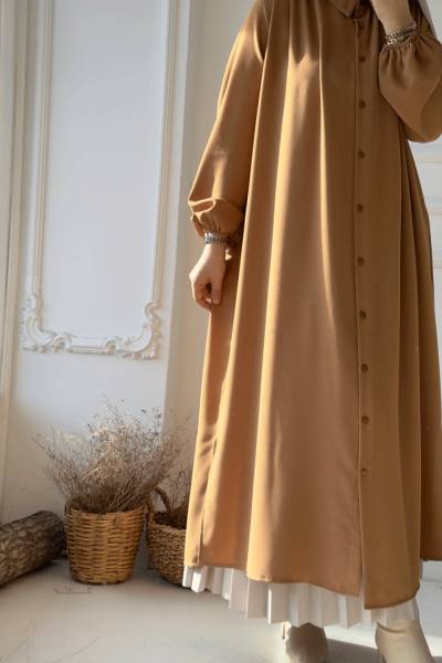 Amine Uzun Tunik - Camel