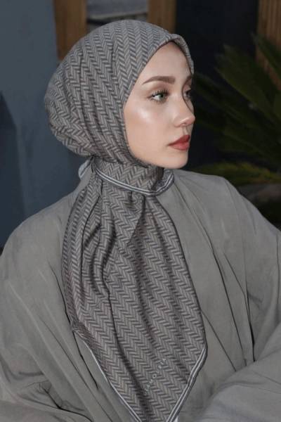 Anatolia Desenli Eşarp - Gri