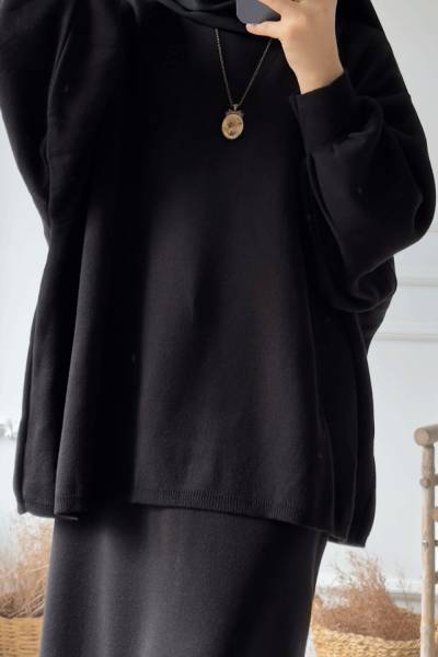 Bella Etekli Takım -Siyah