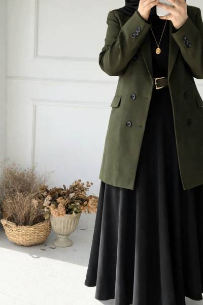 Blazer Ceket - Haki