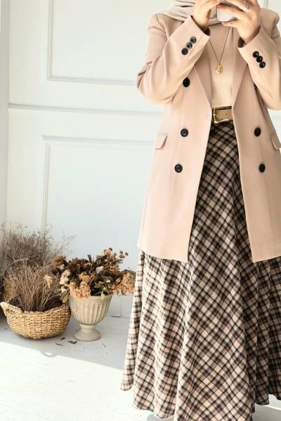 Blazer Ceket - Kum Beji