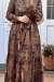 Boydan Düğmeli  Elbise - Kahverengi
