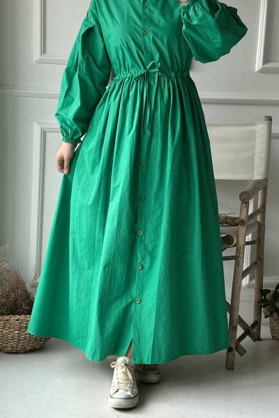 Çağla Elbise - Yeşil