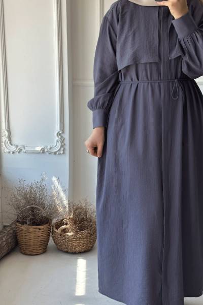 Dokulu Viskon Ferace - Füme