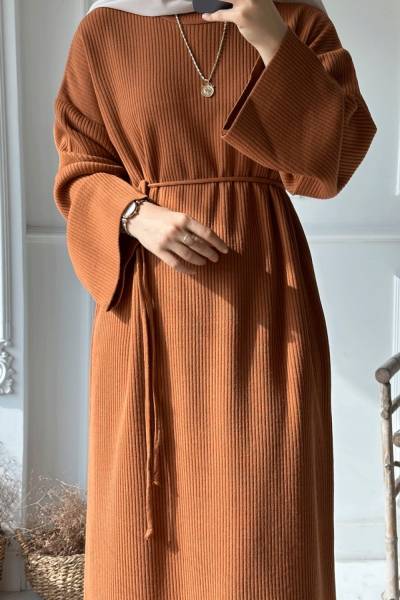 Efsun Triko Elbise - Tarçın