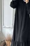 Fisto Detaylı Elbise - Siyah