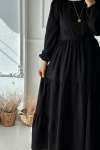 Giy Çık Elbise- Siyah