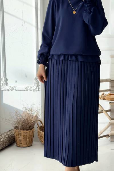 Hira Etekli Takım - Lacivert