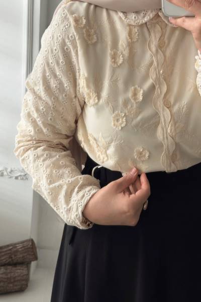 Kayra Gömlek - Krem