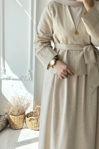 Kimono Etekli Takım - Taş