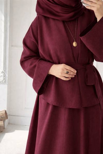 Kimonolu Jile Takım - Bordo
