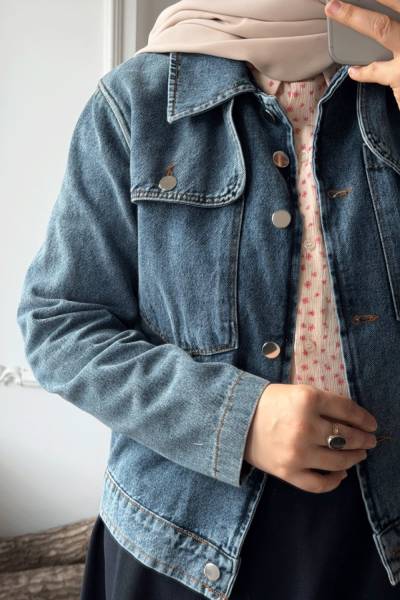 Kot Ceket - Açık Mavi